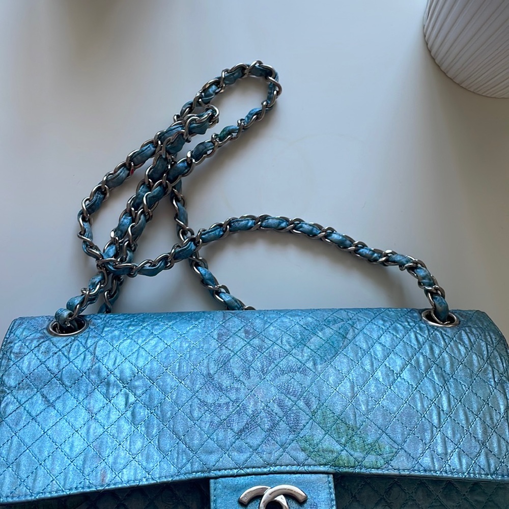 𝑹𝑨𝑹𝑬💎 𝑪𝑯𝑨𝑵𝑬𝑳 1997 LIMITED EDITION flap canvas shoulder bag. - Picture 12 of 15